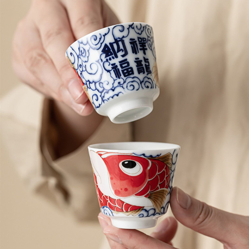 Handmade Ceramic Mug - 1 Buah Cangkir Teh Porselen Antik