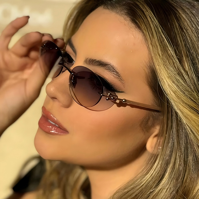 Kacamata Hitam Wanita Oval Tan - Luxury Zone ulasan dan harga
