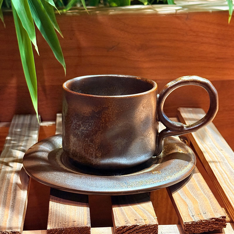 Set Cangkir dan Piring Kopi Ke - Handmade Ceramic Mug ulasan dan harga