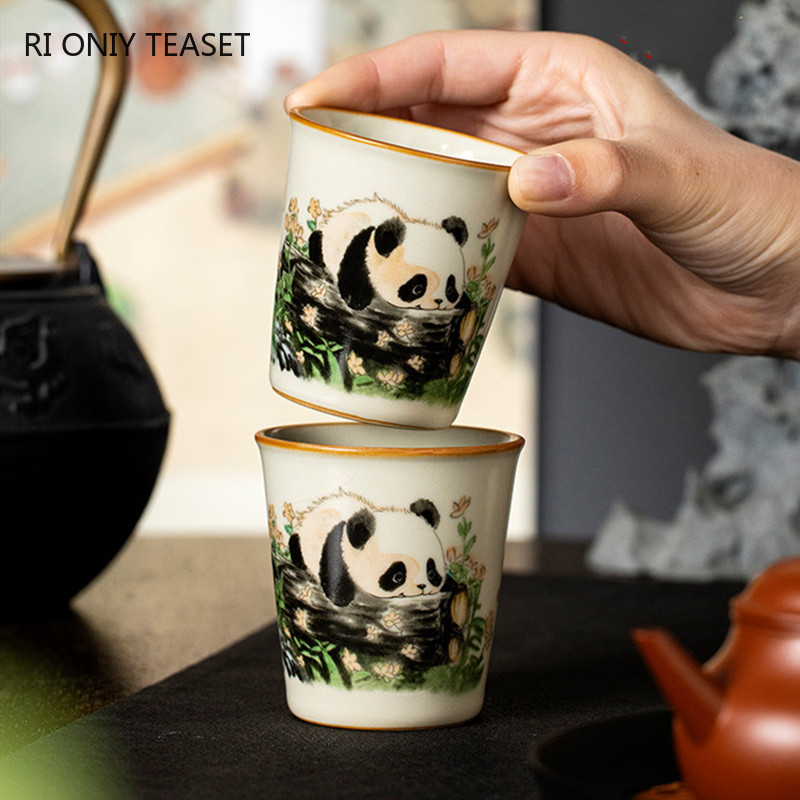 1 Buah Cangkir Teh Keramik Ru  - Handmade Ceramic Mug ulasan dan harga