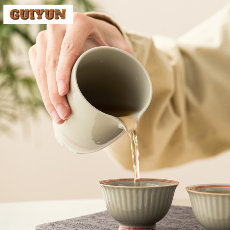 175ml ditarik tangan garis gan - Handmade Ceramic Mug ulasan dan harga