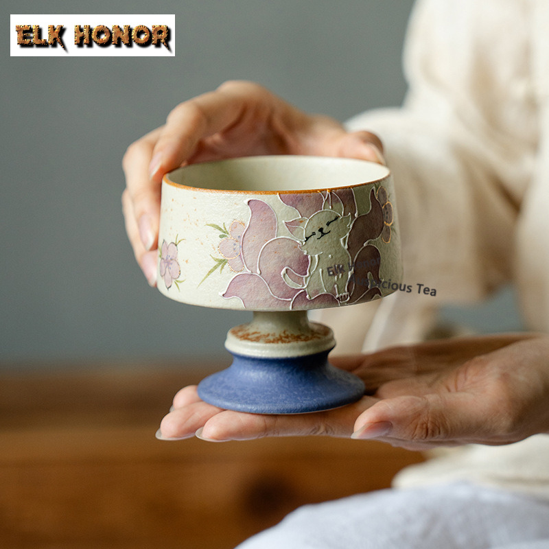 Cangkir Teh 210ml Lukisan Tang - Handmade Ceramic Mug ulasan dan harga